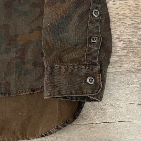 Madewell Camo Tomboy 100% Cotton Button Down Work Shirt Size XS. Q - Picture 8 of 11